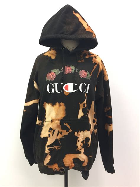 gucci huddie|gucci distressed hoodie.